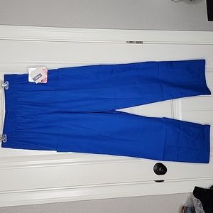 Disney Vista Prestige Royal Blue Scrub Pants Straight Leg Unisex